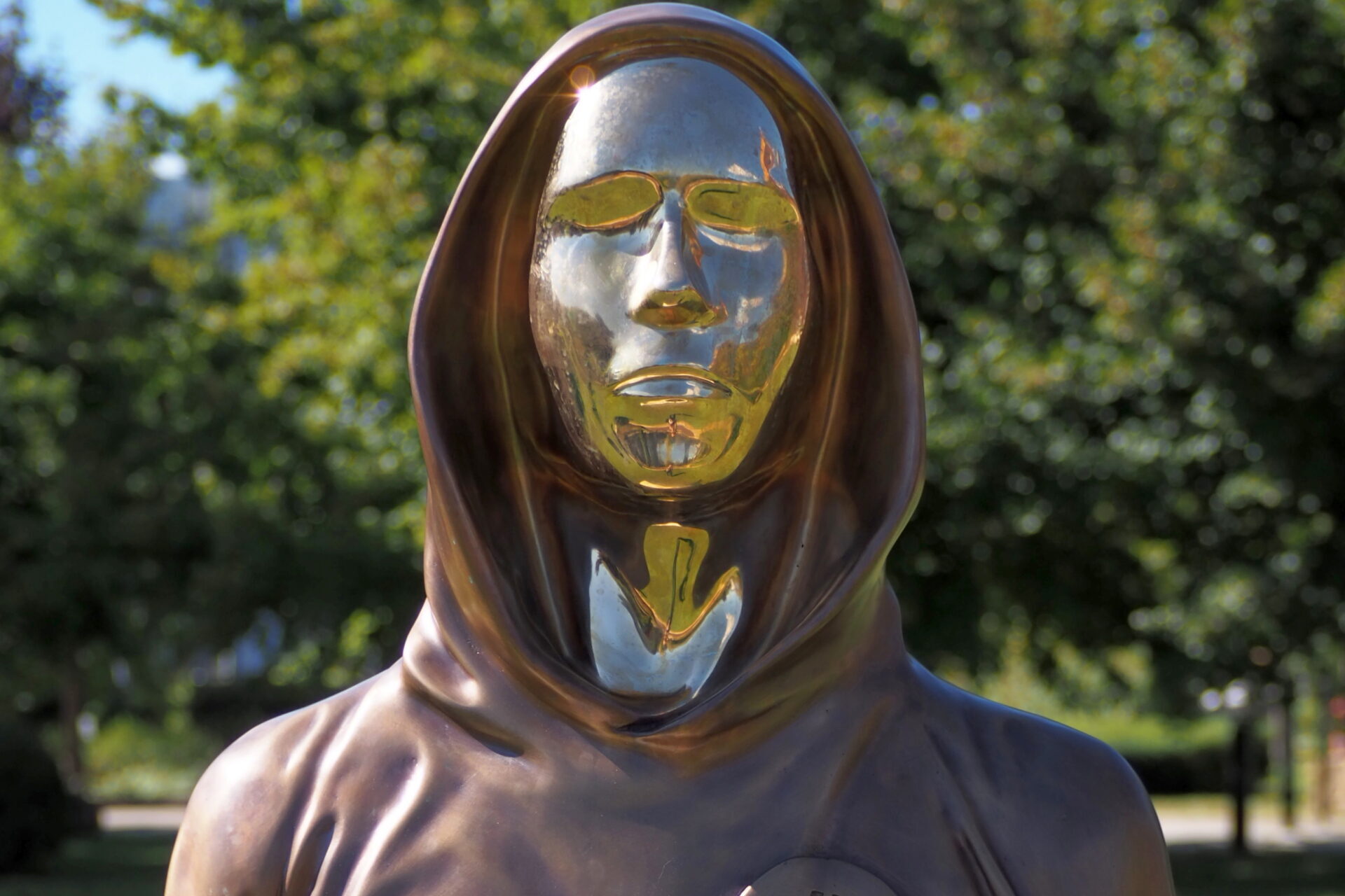 Bust of Satoshi Nakamoto in Budapest